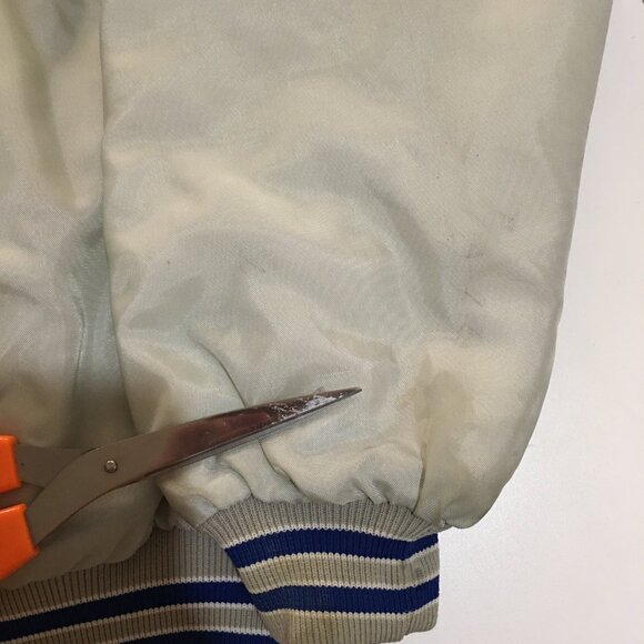 Vintage Dallas Cowboys Varsity Bomber Jacket Mens 2XL 90s Snap Button USA - Picture 9 of 14